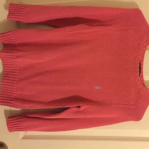 Beautiful pink polo sweater.
